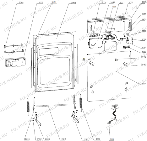 Взрыв-схема посудомоечной машины Gorenje GV50211 (476348) - Схема узла 02