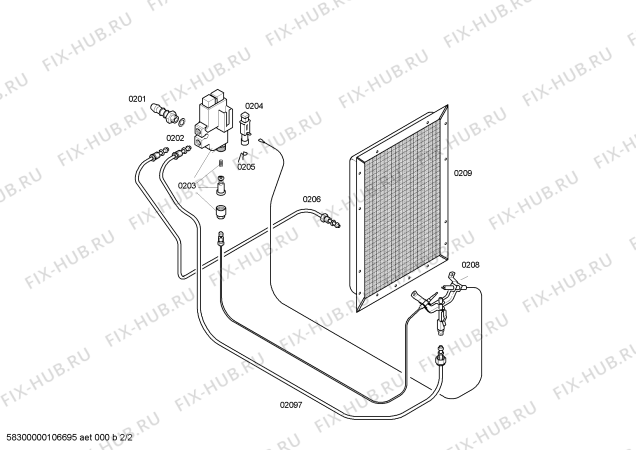 Схема №2 2DC270XSI Bosch с изображением Кронштейн для ветродува Bosch 00035678