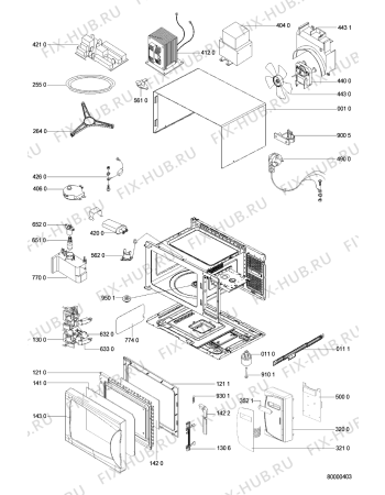 Схема №1 AVM 562/WHITE с изображением Объединитель для микроволновки Whirlpool 481232118266