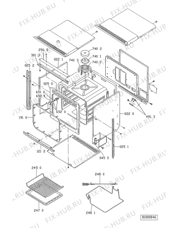 Схема №2 AKP 904 AV/01 с изображением Дверца для плиты (духовки) Whirlpool 481945058041
