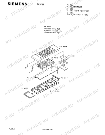 Схема №13 FM5788 с изображением Блок питания для телевизора Siemens 00754977