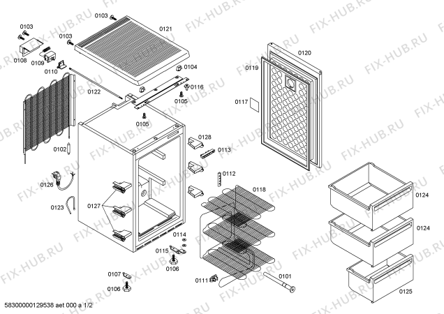 Схема №2 GSD10N21GB с изображением Компрессор для холодильника Bosch 00144838