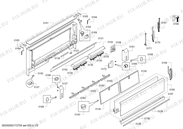 Схема №3 AL400120 Gaggenau с изображением Упор для электровытяжки Bosch 00629667