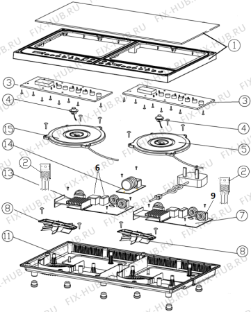 Схема №1 IC3400DP(245499, C20K9) с изображением Запчасть для составляющей Gorenje 397939