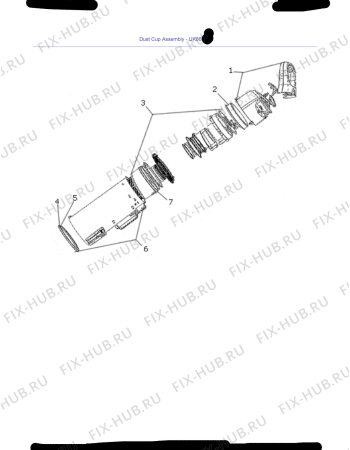 Схема №4 A8602AZ с изображением Гидрошланг для пылесоса Aeg 4055154845