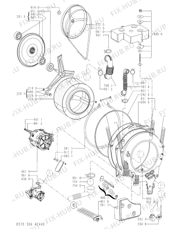 Схема №2 FL 5064/2 с изображением Обшивка для стиралки Whirlpool 481245214588