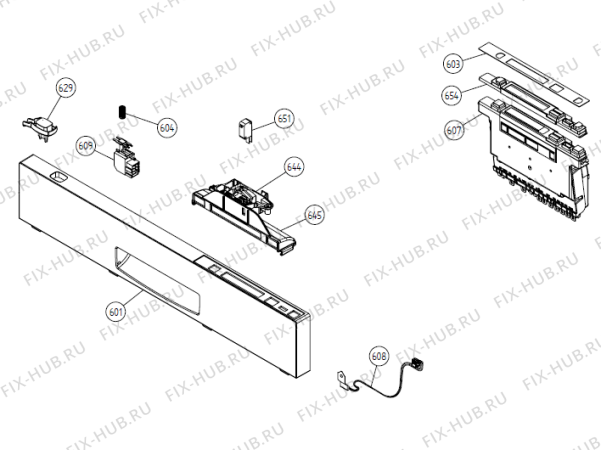 Схема №1 DM 95 Exklusiv SE   -M-Grey FI (900001278, DW20.4) с изображением Обшивка Gorenje 260425