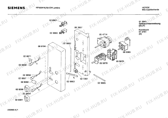 Схема №4 H6840G0FF F-6180.12 с изображением Вентиляционная решетка для свч печи Siemens 00116668