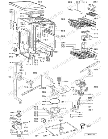 Схема №2 ADP 4615 WH с изображением Блок управления для посудомоечной машины Whirlpool 481221838545