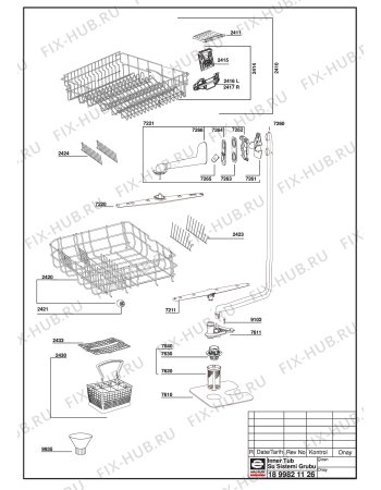 Схема №3 BEKO D 4520 BI (7606388300) с изображением Панель для посудомойки Beko 1738560438