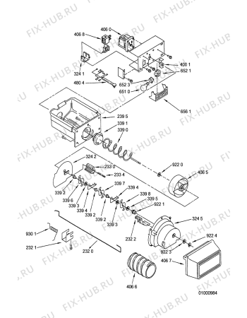 Схема №12 KGN 7050 с изображением Обрамление полки для холодильной камеры Whirlpool 481941879356