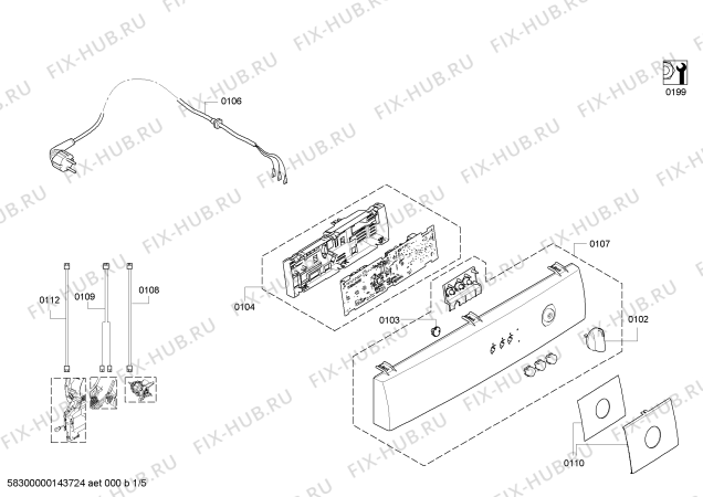 Схема №5 WTA74100SN с изображением Вкладыш для электросушки Bosch 00618158
