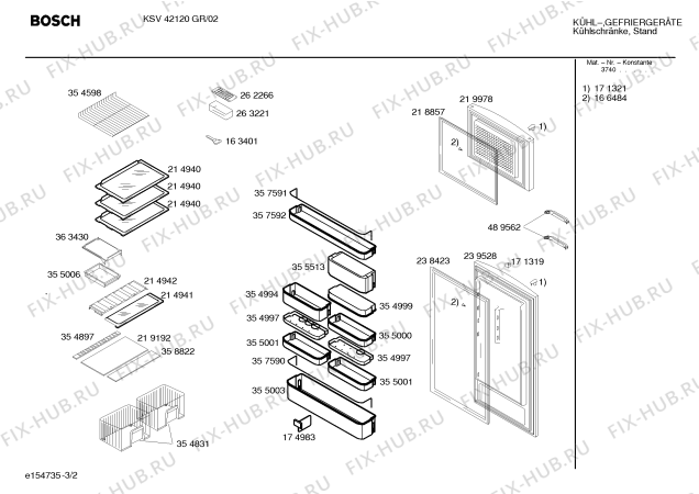 Схема №3 KSV42190GR с изображением Инструкция по эксплуатации для холодильника Bosch 00580939