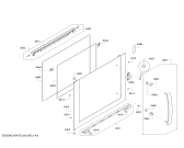 Схема №5 3HB528XIP с изображением Фронтальное стекло для плиты (духовки) Bosch 00688423
