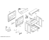 Схема №5 HBN42S551E Horno bosch ind.mltf_basc.inox.reloj et с изображением Передняя часть корпуса для плиты (духовки) Bosch 00662749