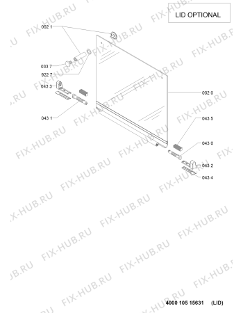 Схема №2 AKT 619/IX с изображением Втулка для духового шкафа Whirlpool 480121102764