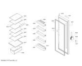 Схема №3 3FC1601B с изображением Дверь для холодильника Bosch 00712690