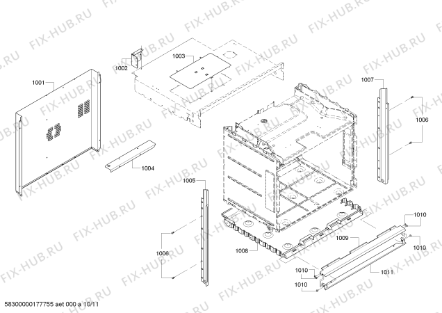 Схема №9 PODM301J с изображением Регулировочная плата для плиты (духовки) Bosch 00741812