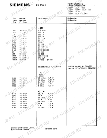 Взрыв-схема телевизора Siemens FS8986 - Схема узла 05