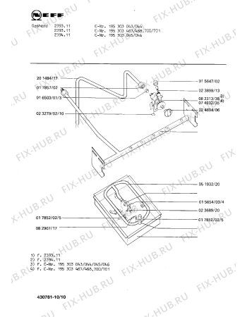 Схема №9 195303707 2394.11FG с изображением Крышка для электропечи Bosch 00053474
