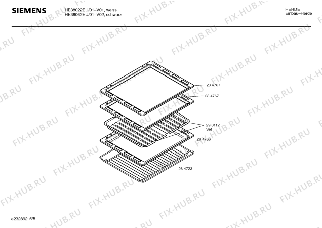 Схема №4 HE38062EU с изображением Инструкция по эксплуатации для духового шкафа Siemens 00522753