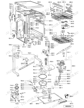 Схема №2 GSFP 1983 WS с изображением Панель для посудомойки Whirlpool 481245371405