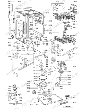 Схема №2 ADG 8978 WH с изображением Обшивка для посудомойки Whirlpool 481245372643