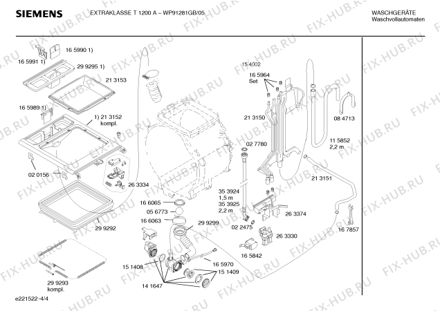 Схема №4 WP91281GB EXTRAKLASSE T1200 с изображением Панель управления для стиралки Siemens 00356778