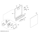 Схема №6 SMS40E28EU с изображением Передняя панель для посудомоечной машины Bosch 00675345