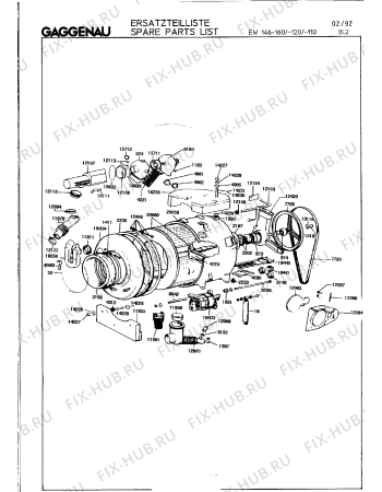 Взрыв-схема стиральной машины Gaggenau EW146110 - Схема узла 06