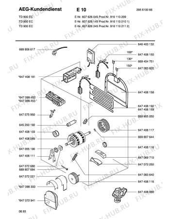 Взрыв-схема стиральной машины Blomberg TD900 EC - Схема узла Section4