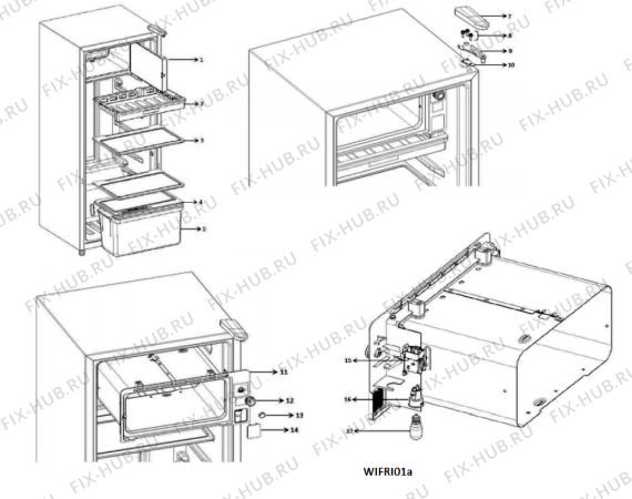 Схема №3 WMD 200 SL с изображением Часть корпуса для холодильника Whirlpool 482000098989