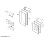Схема №4 3KI7014F с изображением Панель для холодильной камеры Bosch 11018086