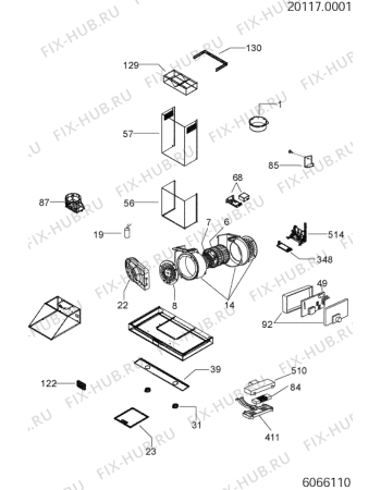 Схема №1 HO9IX (F026549) с изображением Кабель для вентиляции Indesit C00263835