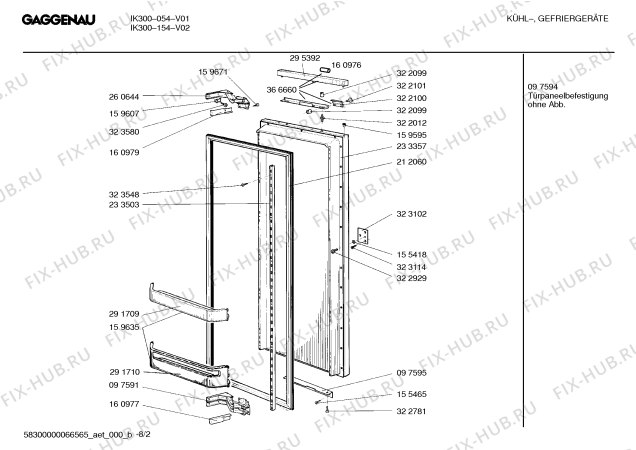 Схема №6 KIUGG85 IK300-154 с изображением Панель управления для холодильника Bosch 00295651