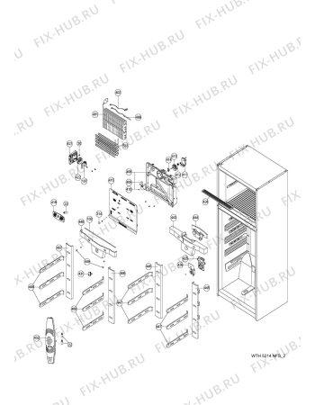 Схема №4 WBM 650/IX с изображением Полка для холодильника Whirlpool 480132102204