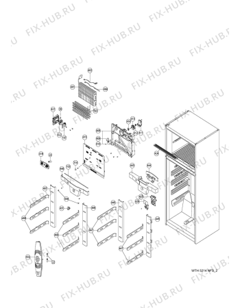 Схема №4 WBM 650/IX с изображением Полка для холодильника Whirlpool 480132101061