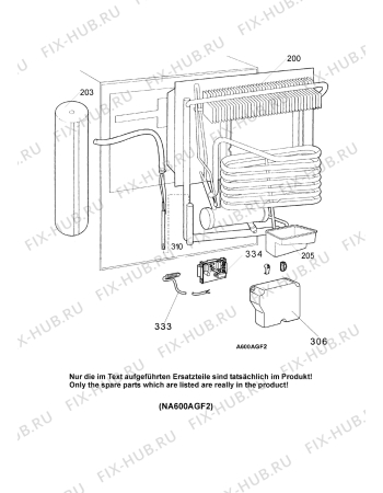 Взрыв-схема холодильника Electrolux A550ESZ - Схема узла Cooling generator