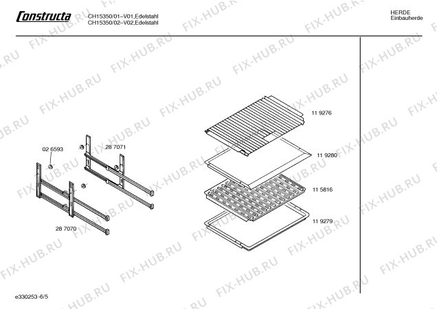 Схема №6 CH11350 с изображением Переключатель для плиты (духовки) Bosch 00151506