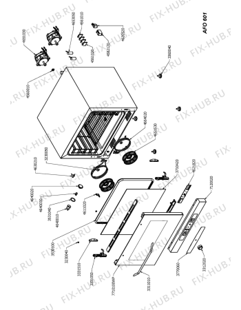 Схема №1 AFO 600 с изображением Стойка Whirlpool 482000002791