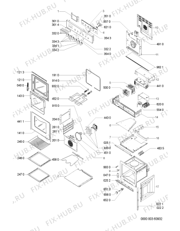 Схема №1 AKP772/IX с изображением Клавиша для электропечи Whirlpool 481241278713