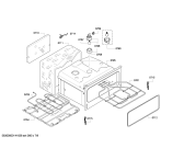 Схема №8 HBM56B551B с изображением Внешняя дверь для духового шкафа Bosch 00683305