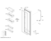 Схема №3 KA62DV50GB с изображением Дверь для холодильника Siemens 00249267