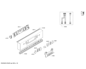 Схема №6 SPI69T05EU с изображением Передняя панель для электропосудомоечной машины Bosch 00707807