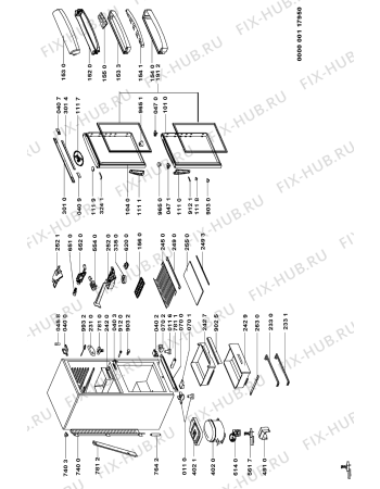 Схема №1 ARZ 9720/H с изображением Дверь для холодильника Whirlpool 481241618899