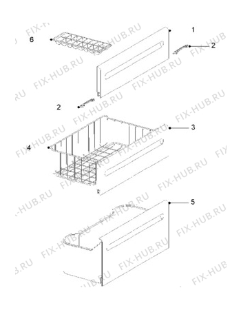 Взрыв-схема холодильника Electrolux EU0945T/JPN - Схема узла Furniture