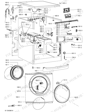 Схема №2 HDW8000/PRO с изображением Блок управления для стиральной машины Whirlpool 481010388882