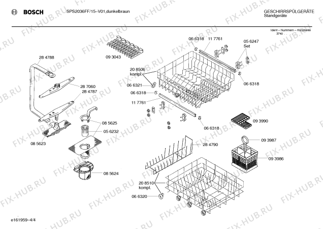 Схема №4 SPS2036FF с изображением Переключатель для посудомойки Bosch 00065332