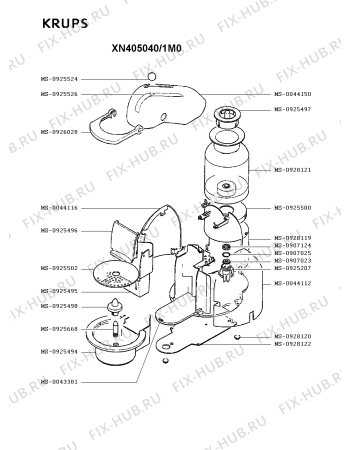 Схема №2 FNA243(0) с изображением Рычаг для электрокофеварки Krups MS-0926028