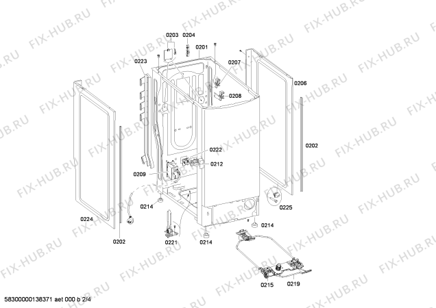 Схема №4 WOT24351FF с изображением Модуль управления для стиралки Bosch 00668186